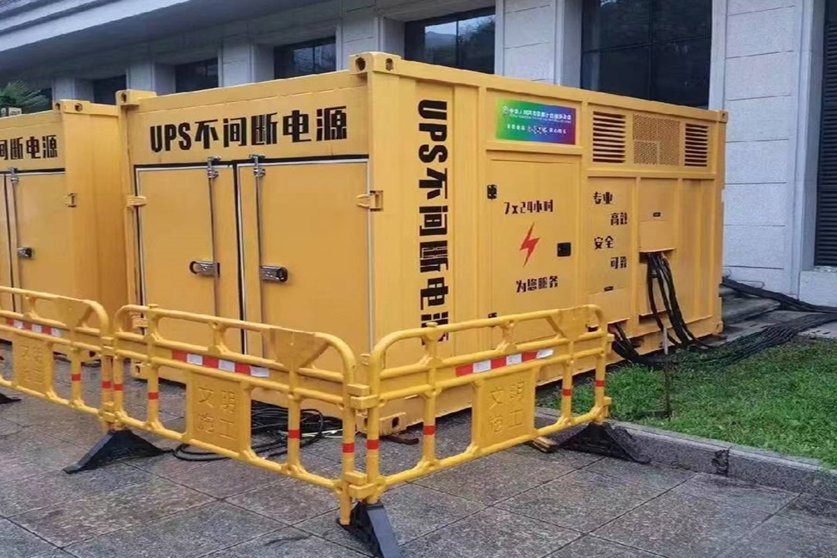 宁夏发电机租赁施工现场
