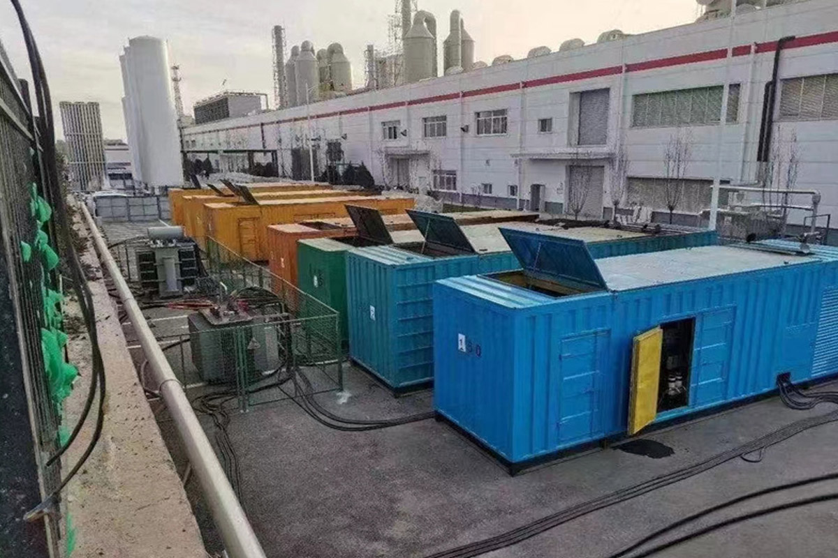宁夏发电机租赁施工现场